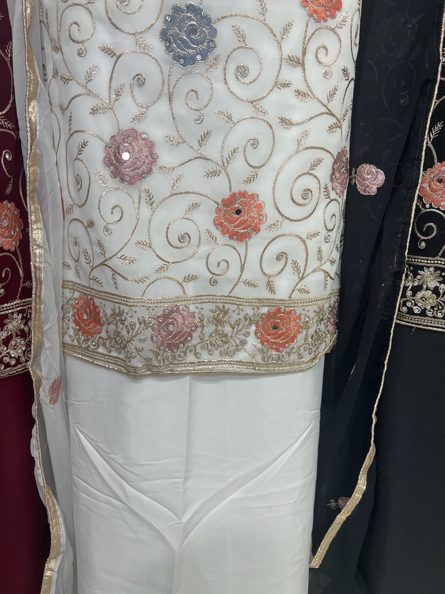 Embroidered Georgette