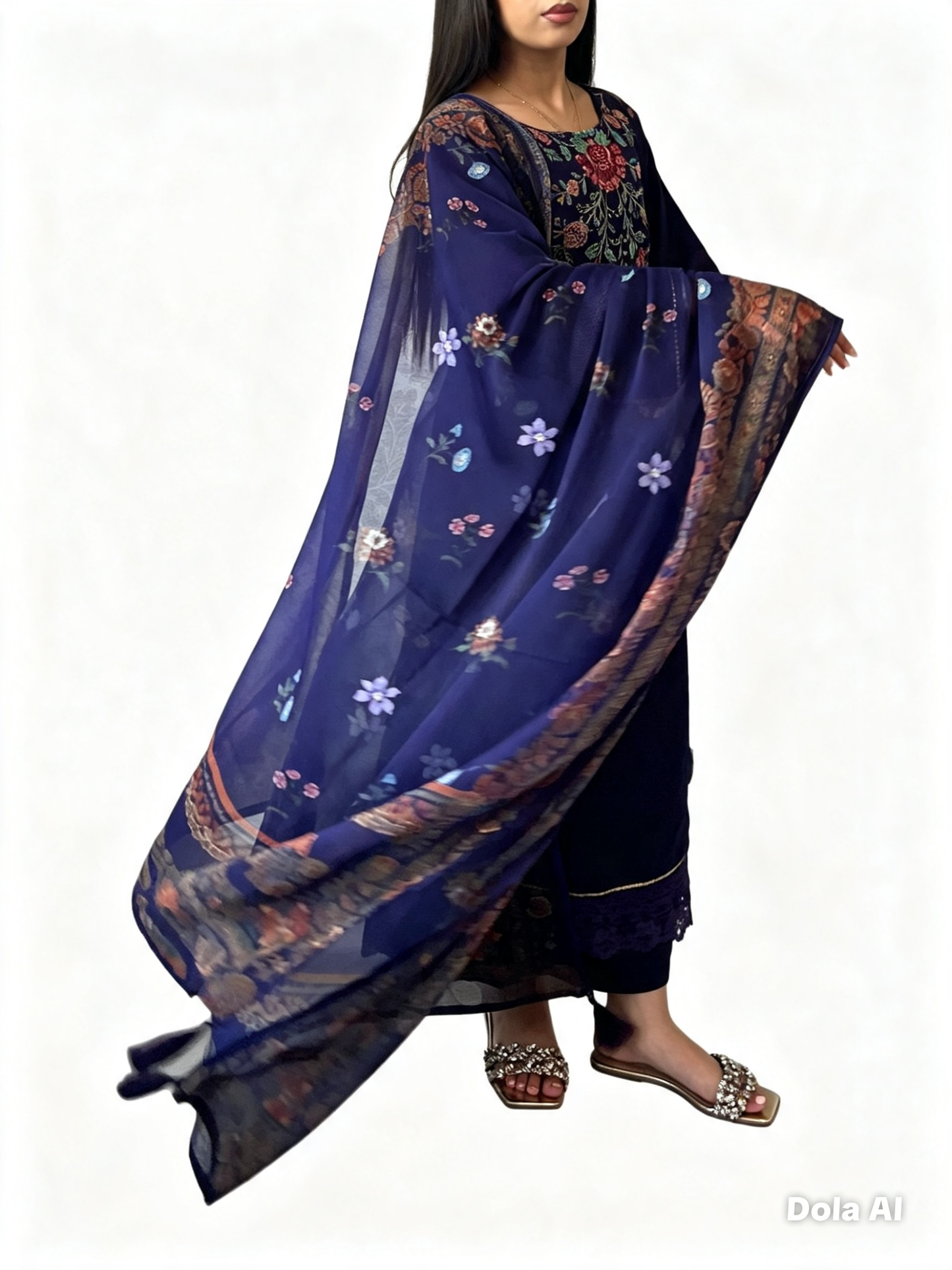 Maria B Inspired Thread Embroidered Luxury Viscose Suit