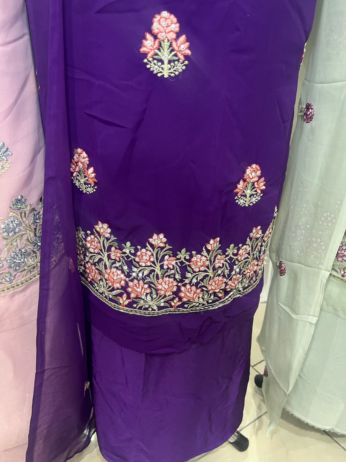 Embroidered & Embellished Georgette