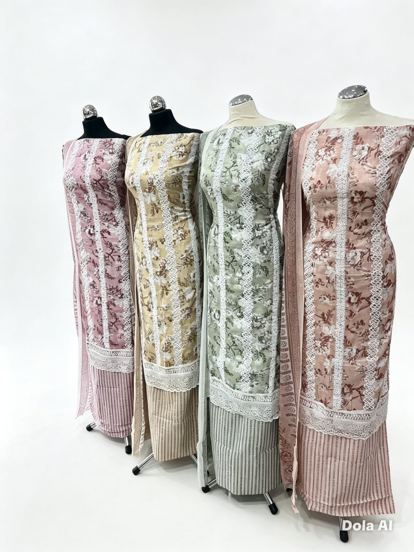 Digital Print & Embroidered Cotton