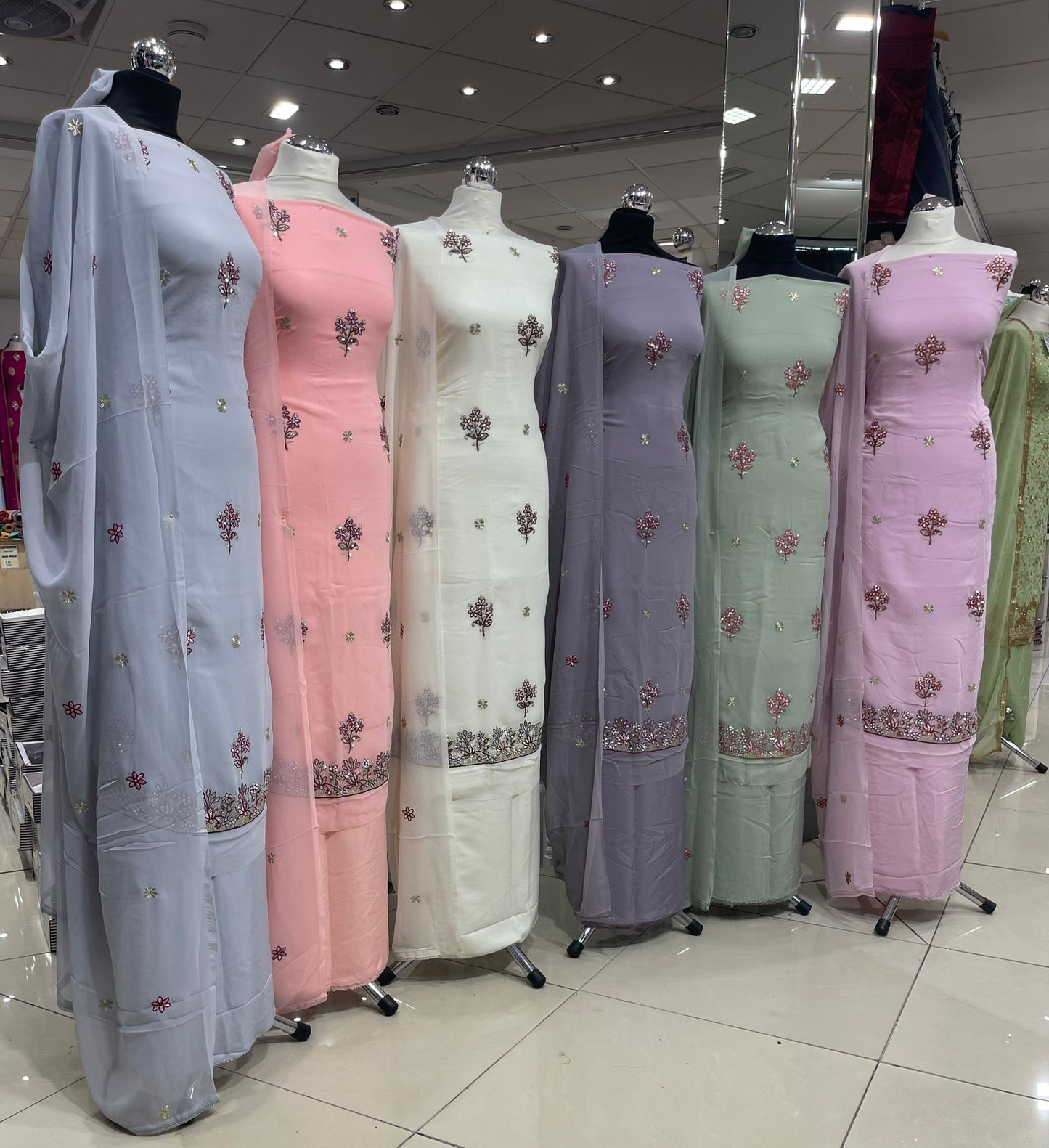 Embroidered Georgette