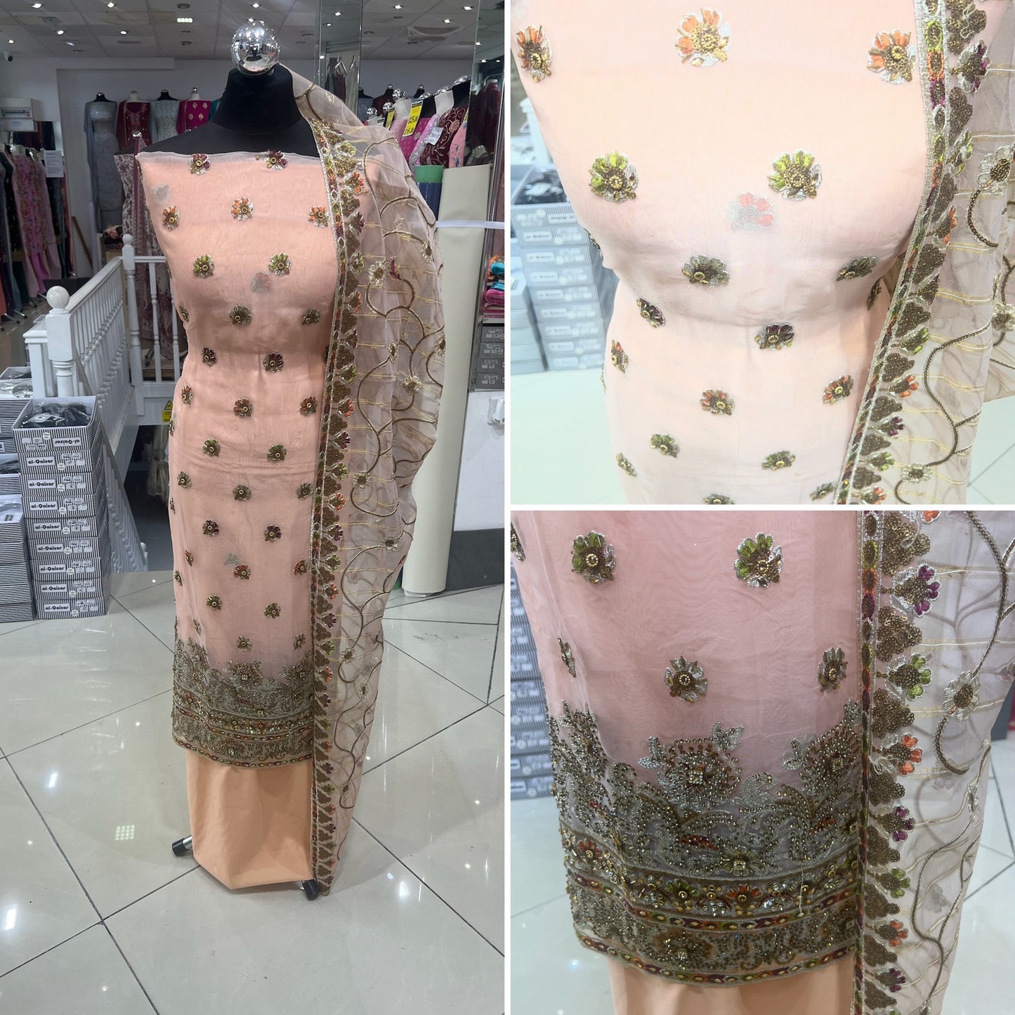 Fancy Embellished Chiffon & Organza