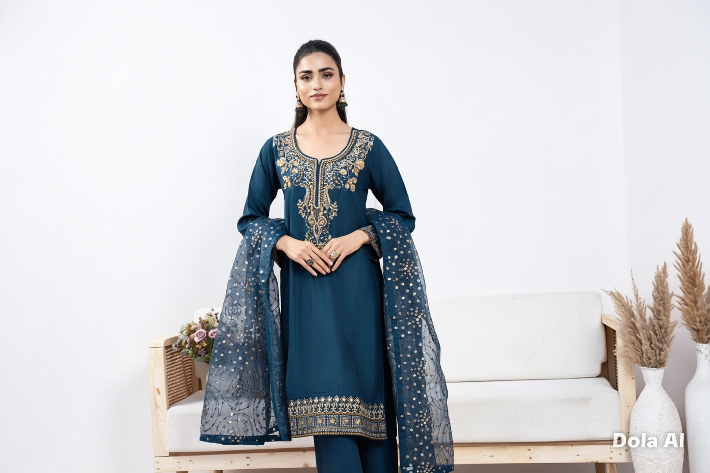 luxurious viscose suit inspired by the renowned Shantly by Barooque collection