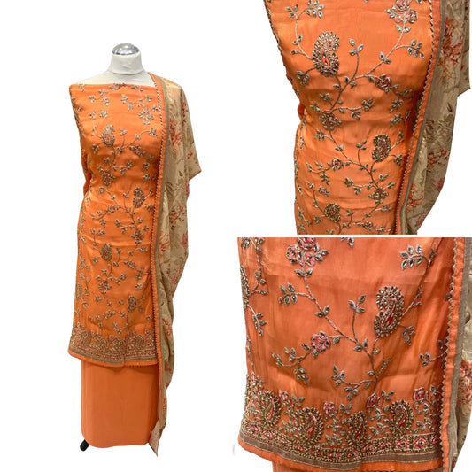 Embellished Dupion Silk