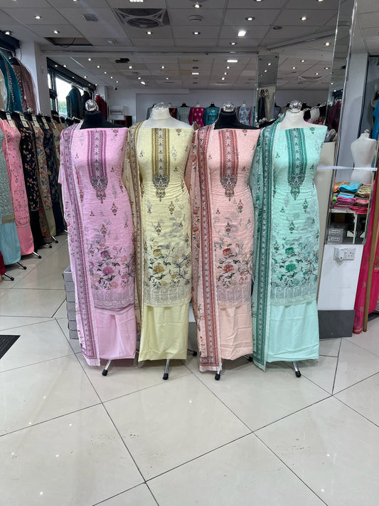 Embroidered Floral Georgette