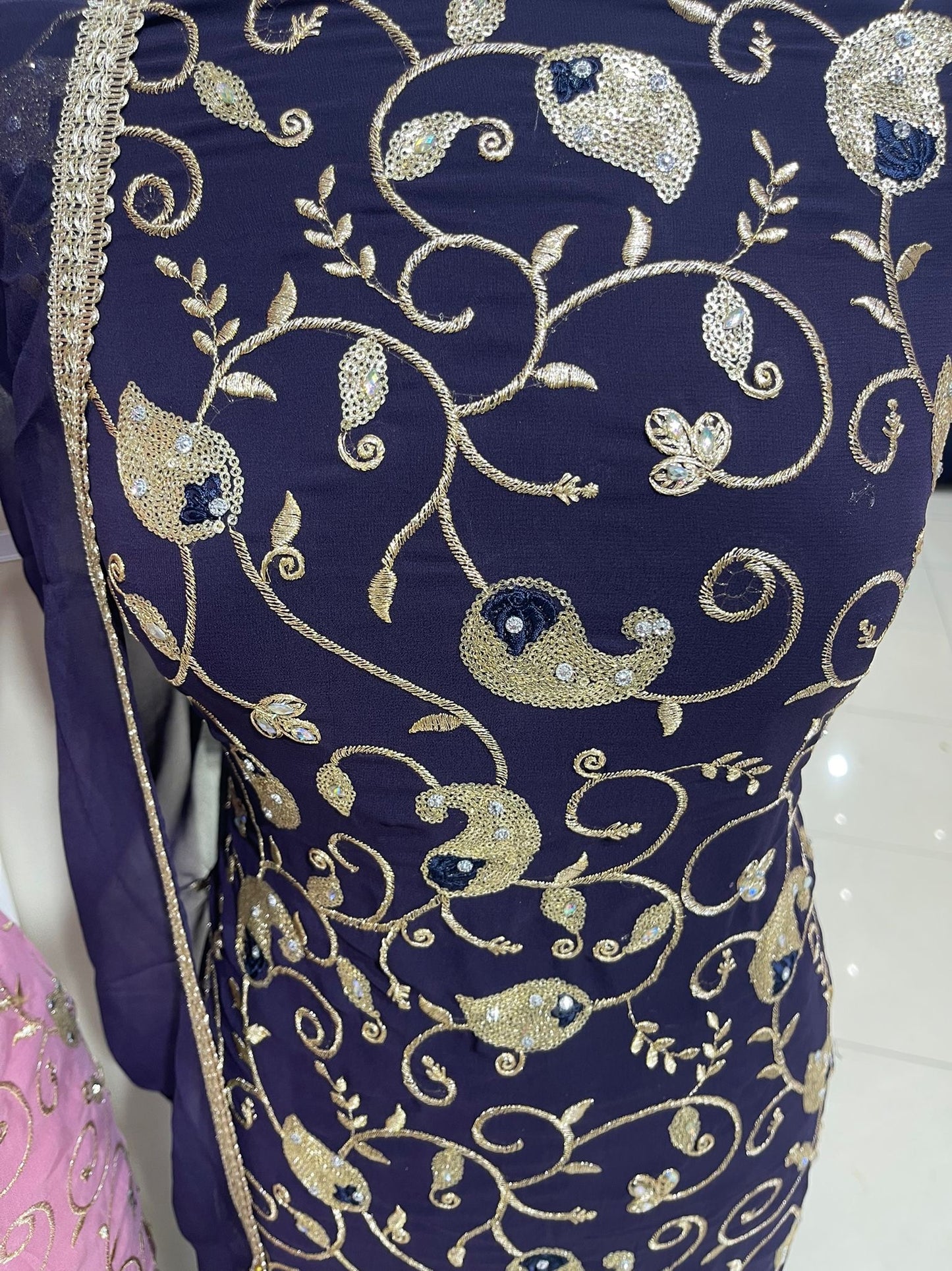Embroidered Georgette