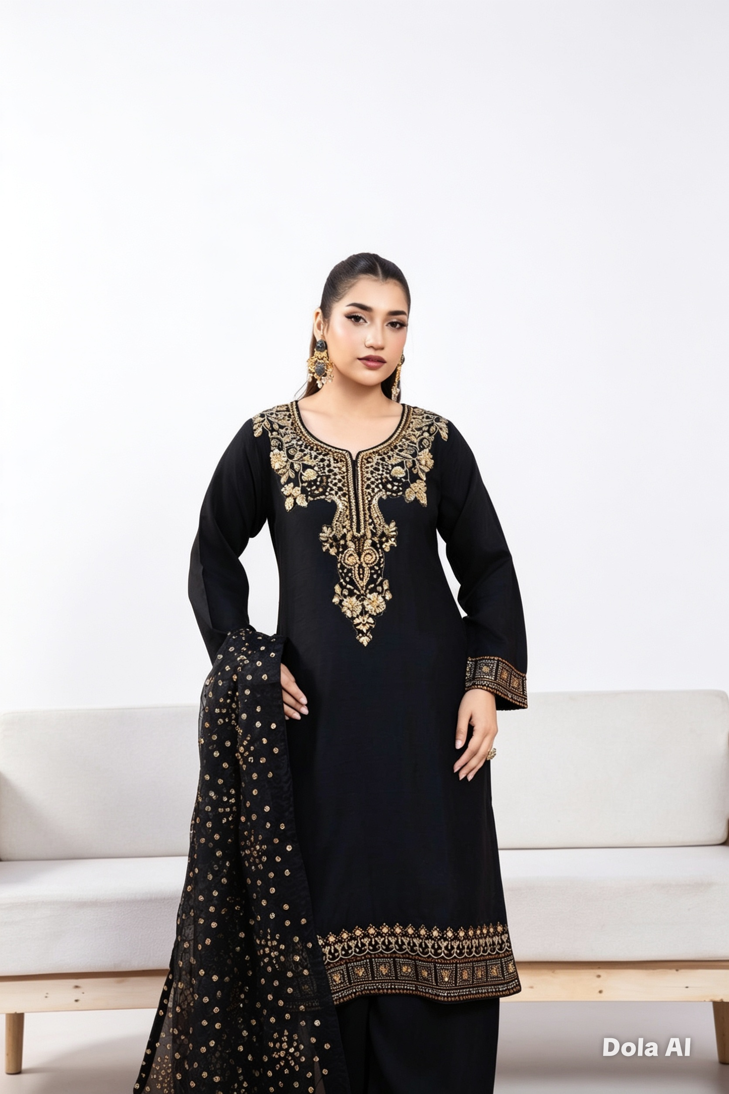 luxurious viscose suit inspired by the renowned Shantly by Barooque collection