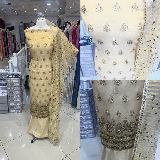 Embroidered Embellished Fancy Chiffon Organza