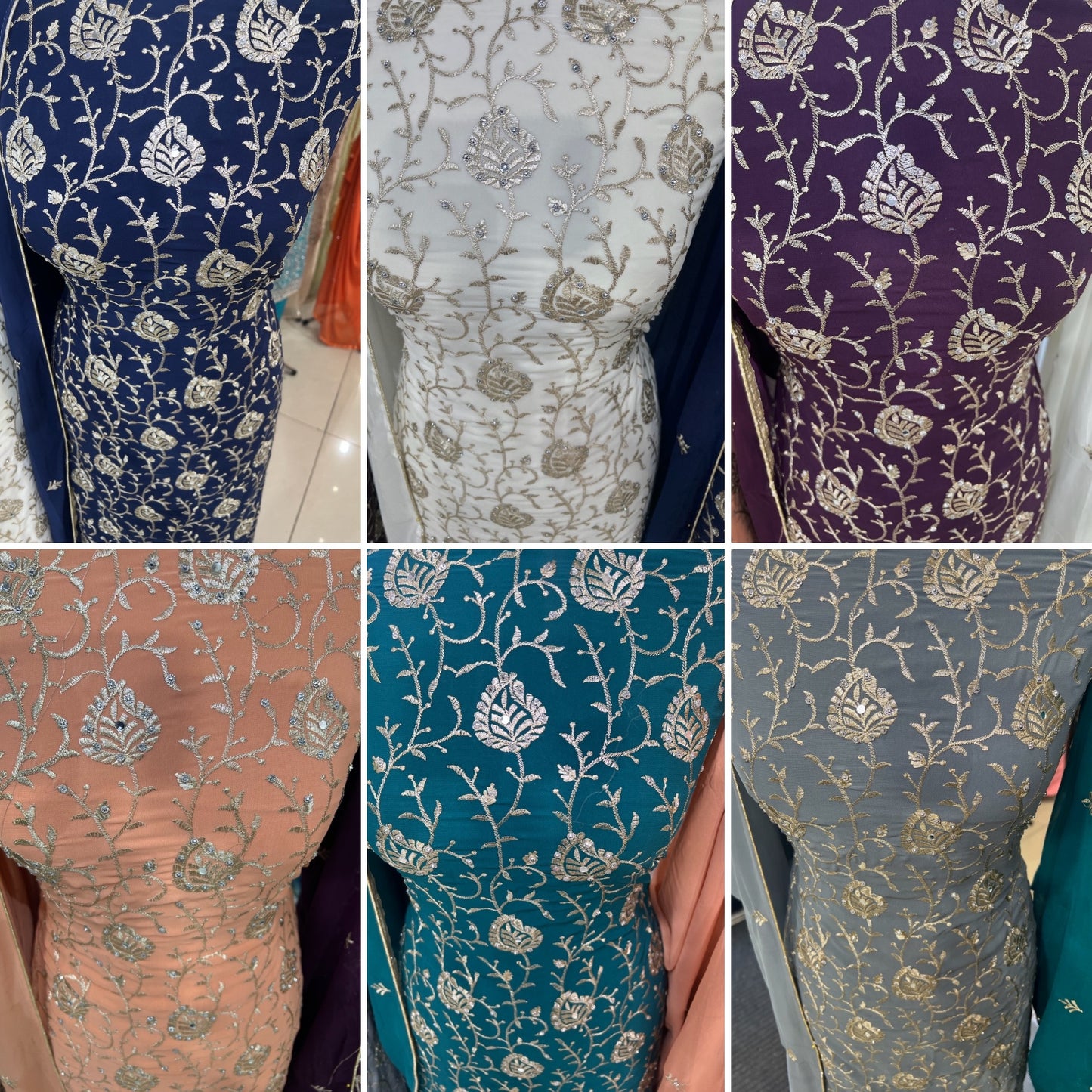 Embroidered Embellished Georgette