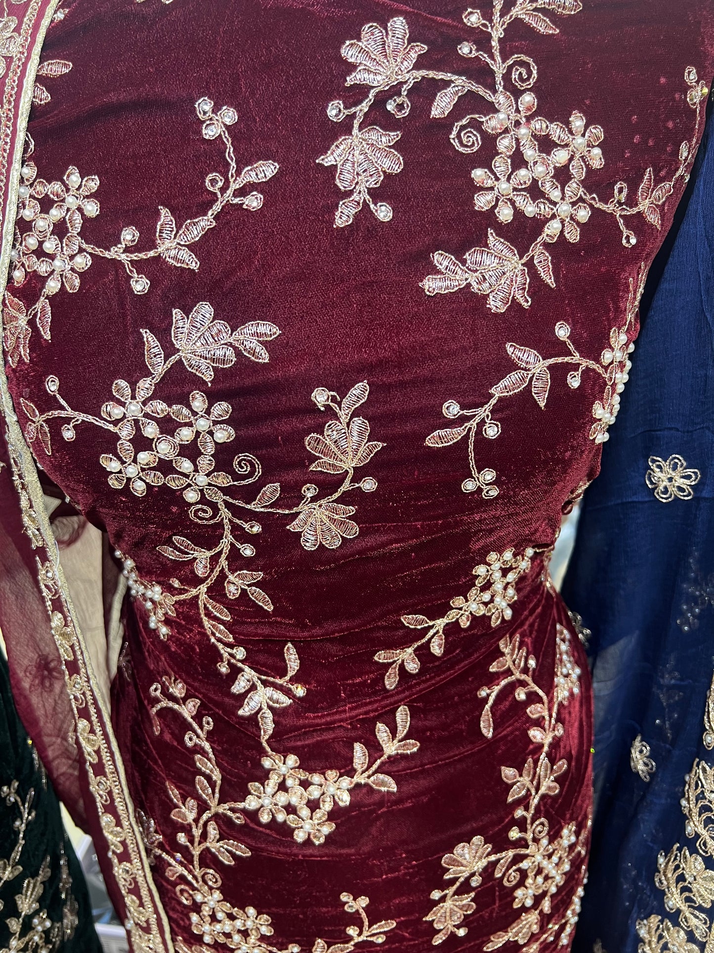 Premium Embroidered Velvet