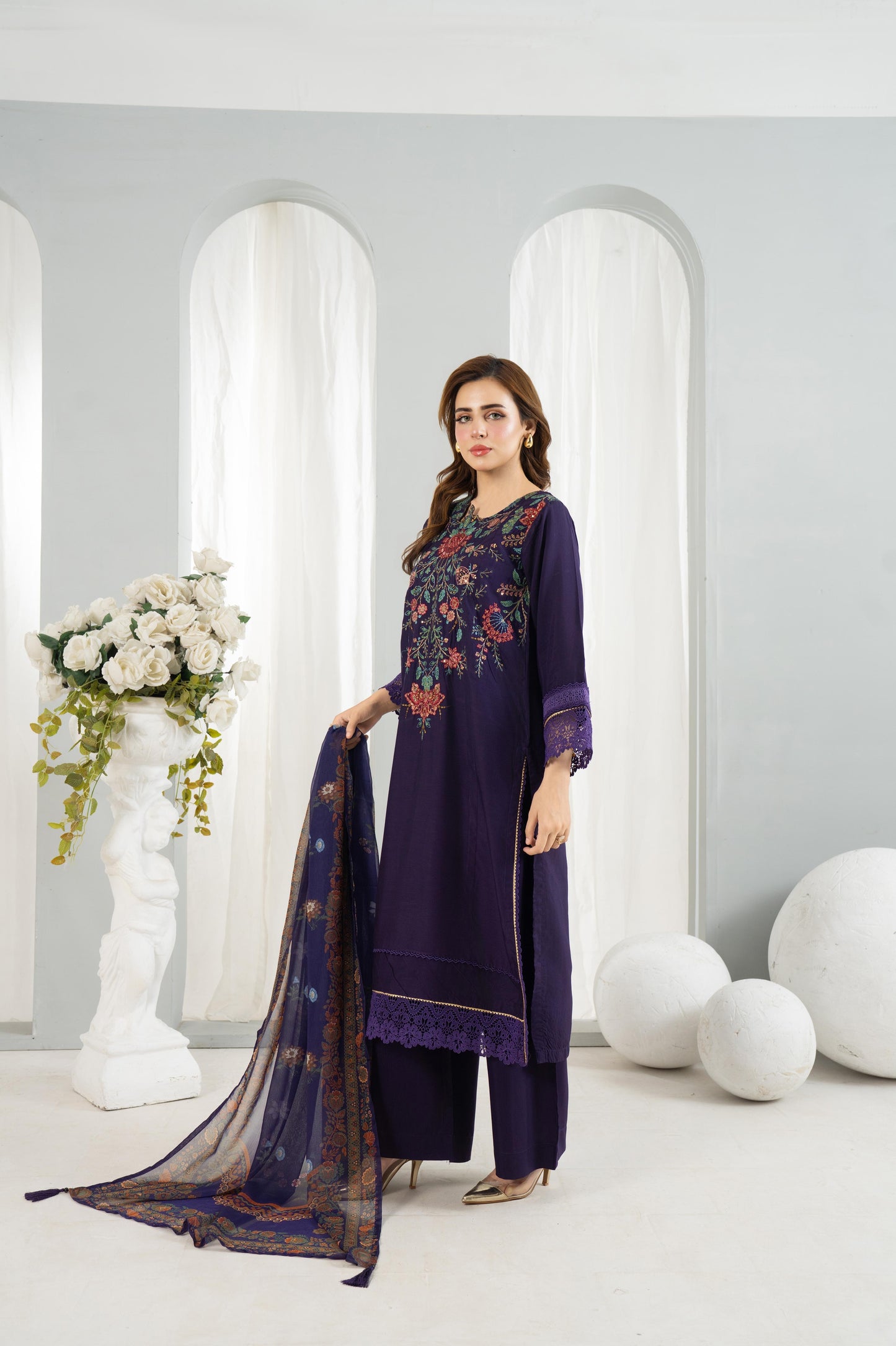 Maria Bi Inspired luxurious viscose Suit