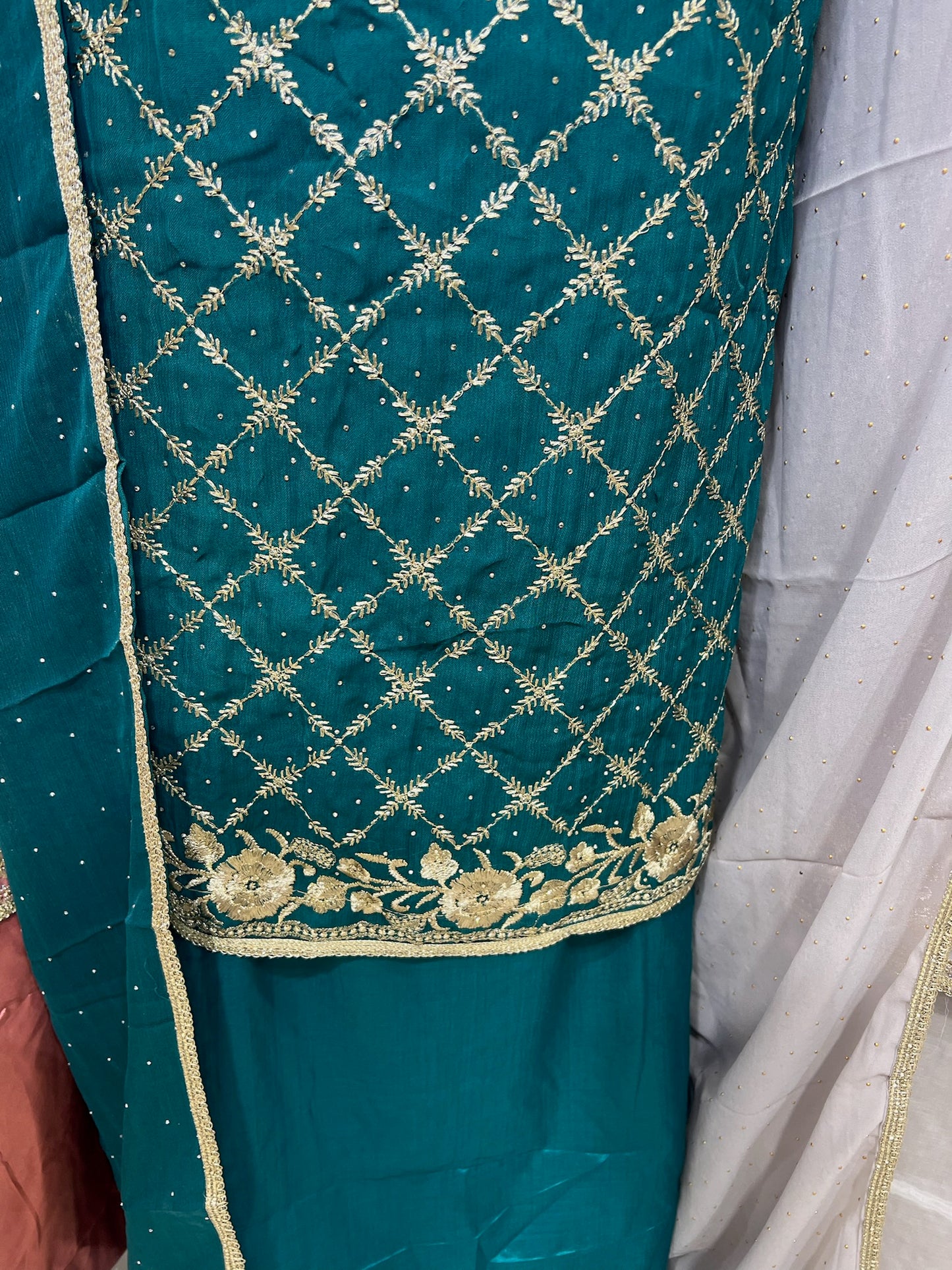 Embroidered Georgette Suit