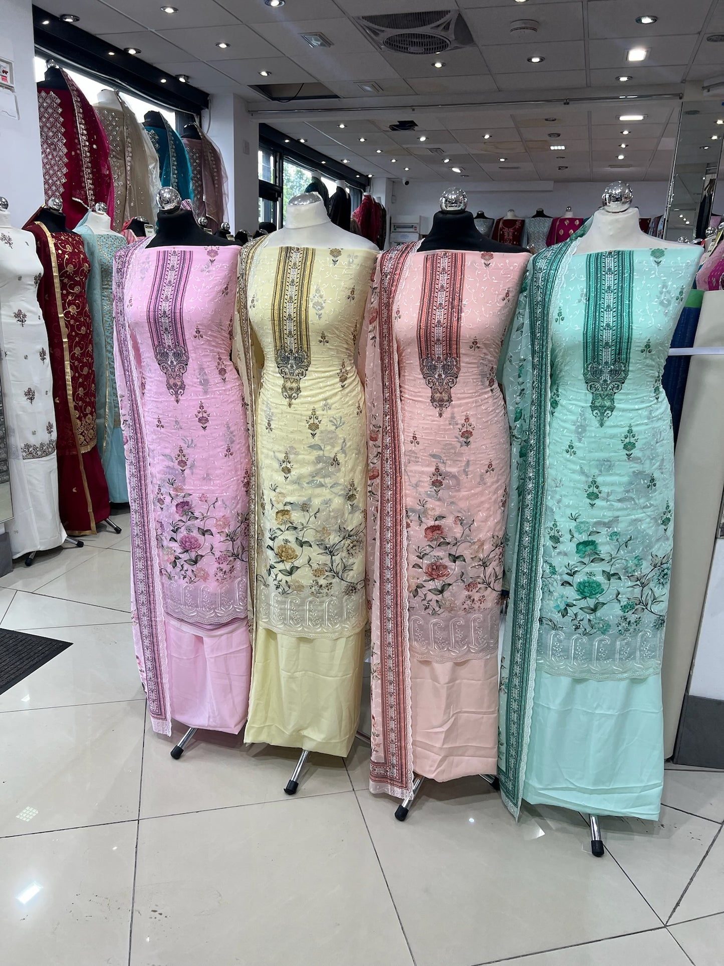 Embroidered Floral Georgette