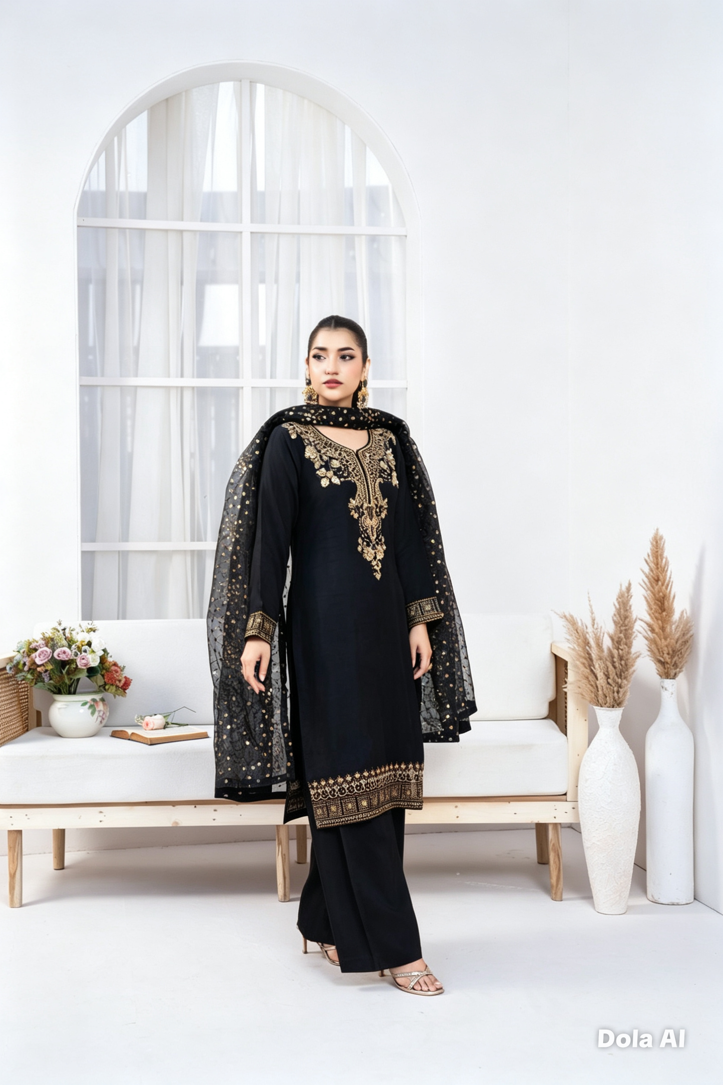 luxurious viscose suit inspired by the renowned Shantly by Barooque collection