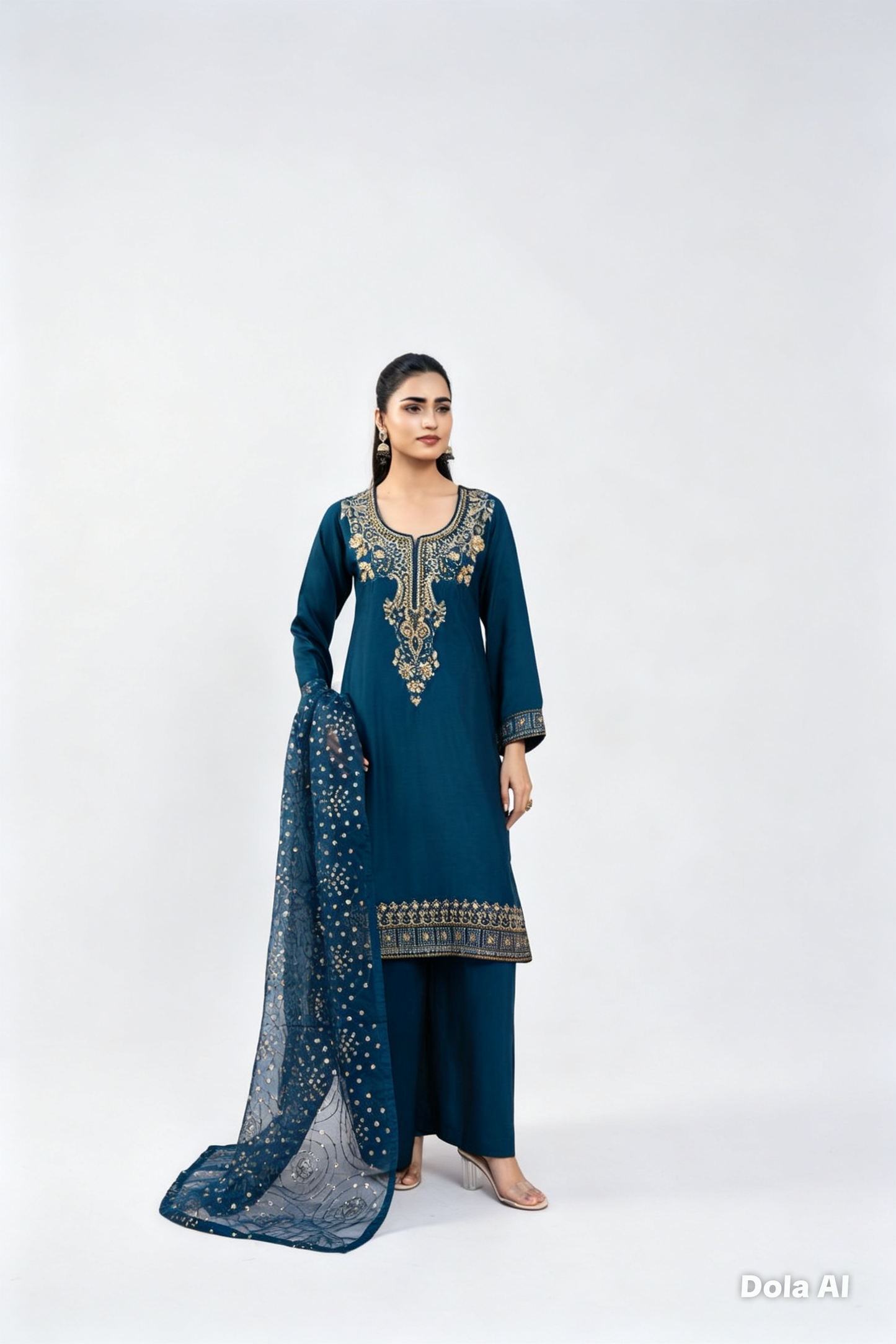 luxurious viscose suit inspired by the renowned Shantly by Barooque collection
