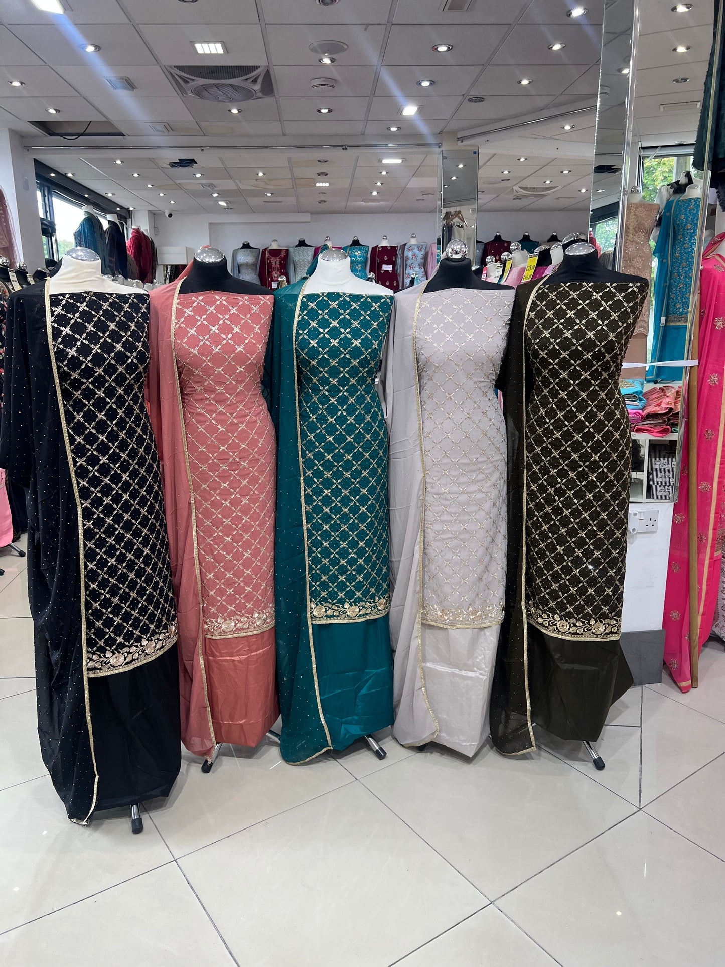 Embroidered Georgette Suit