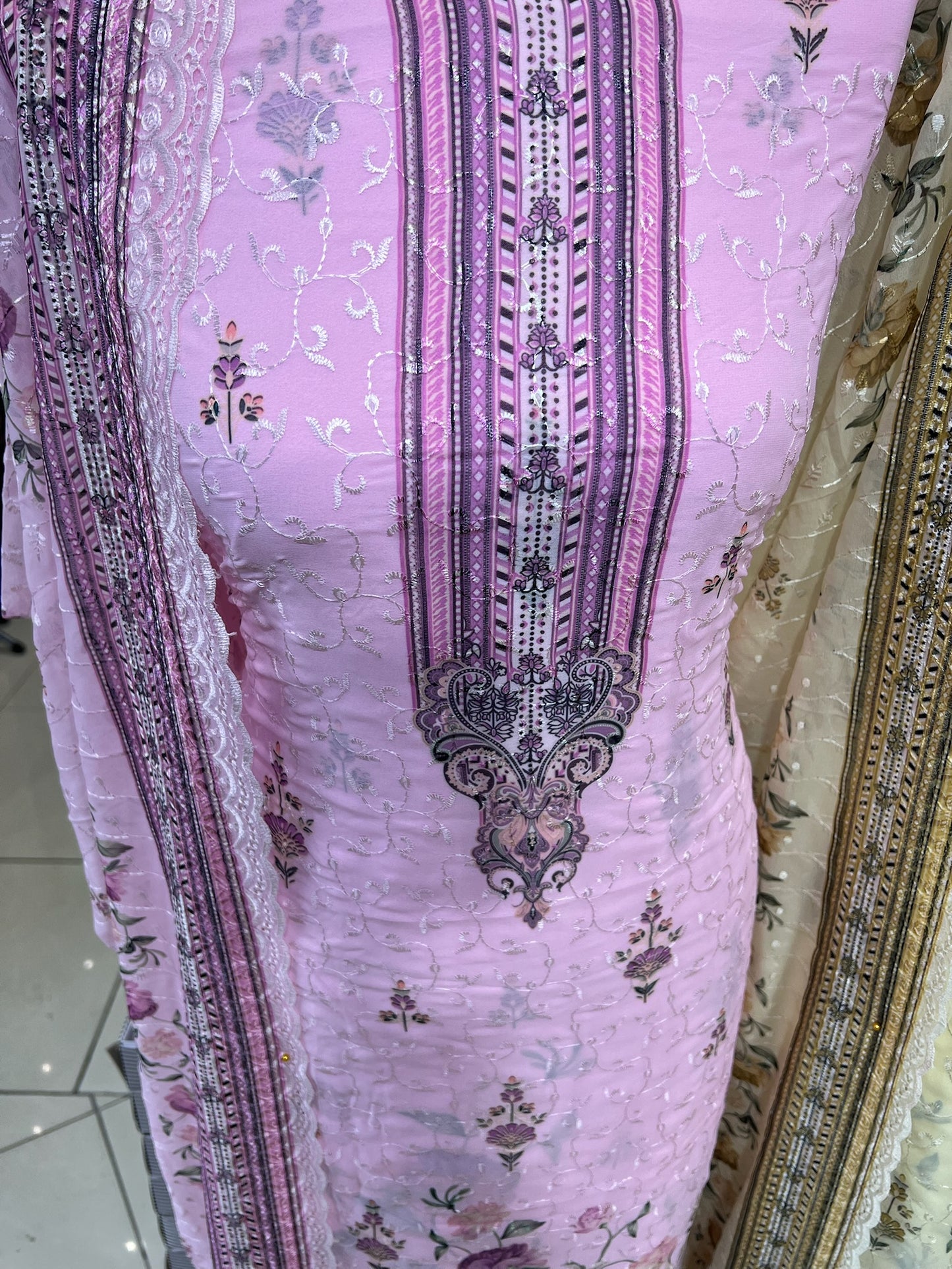 Embroidered Floral Georgette