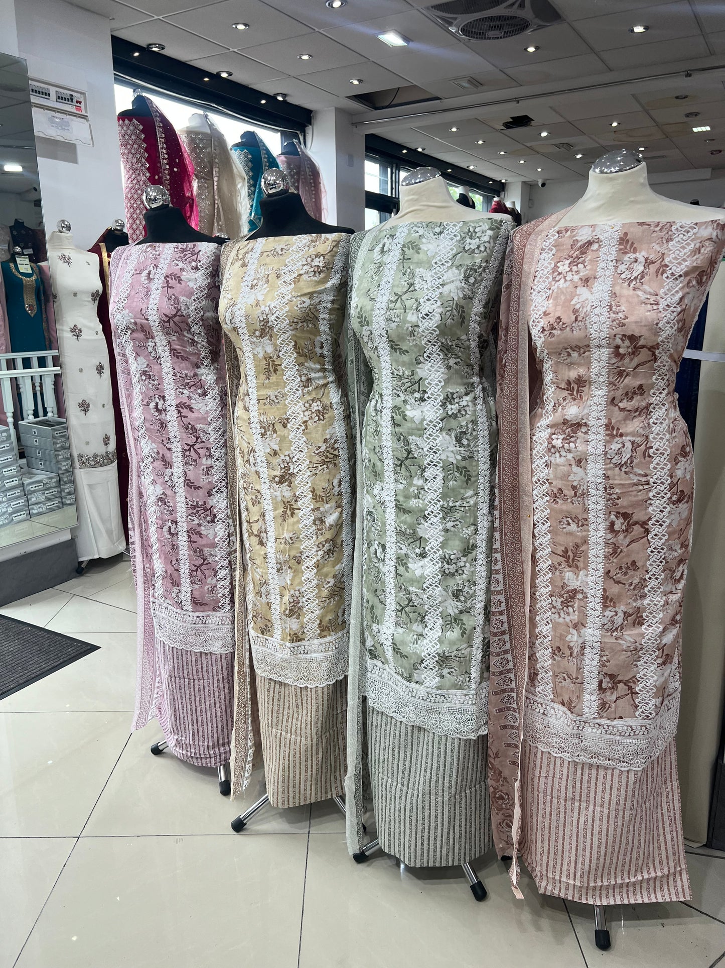 Digital Print & Embroidered Cotton