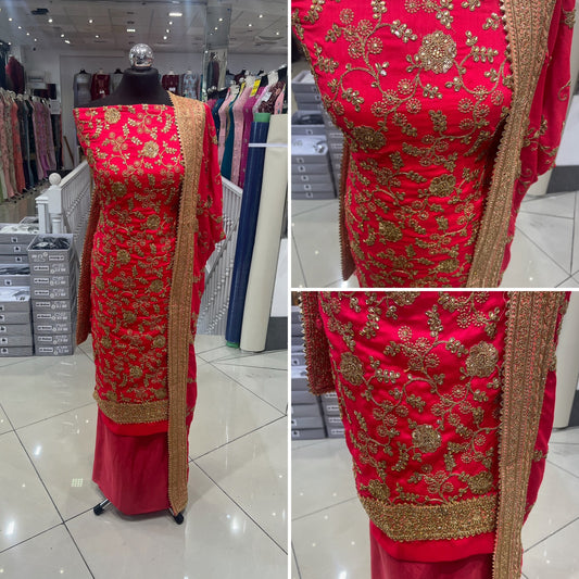 Embellished Dupion Silk