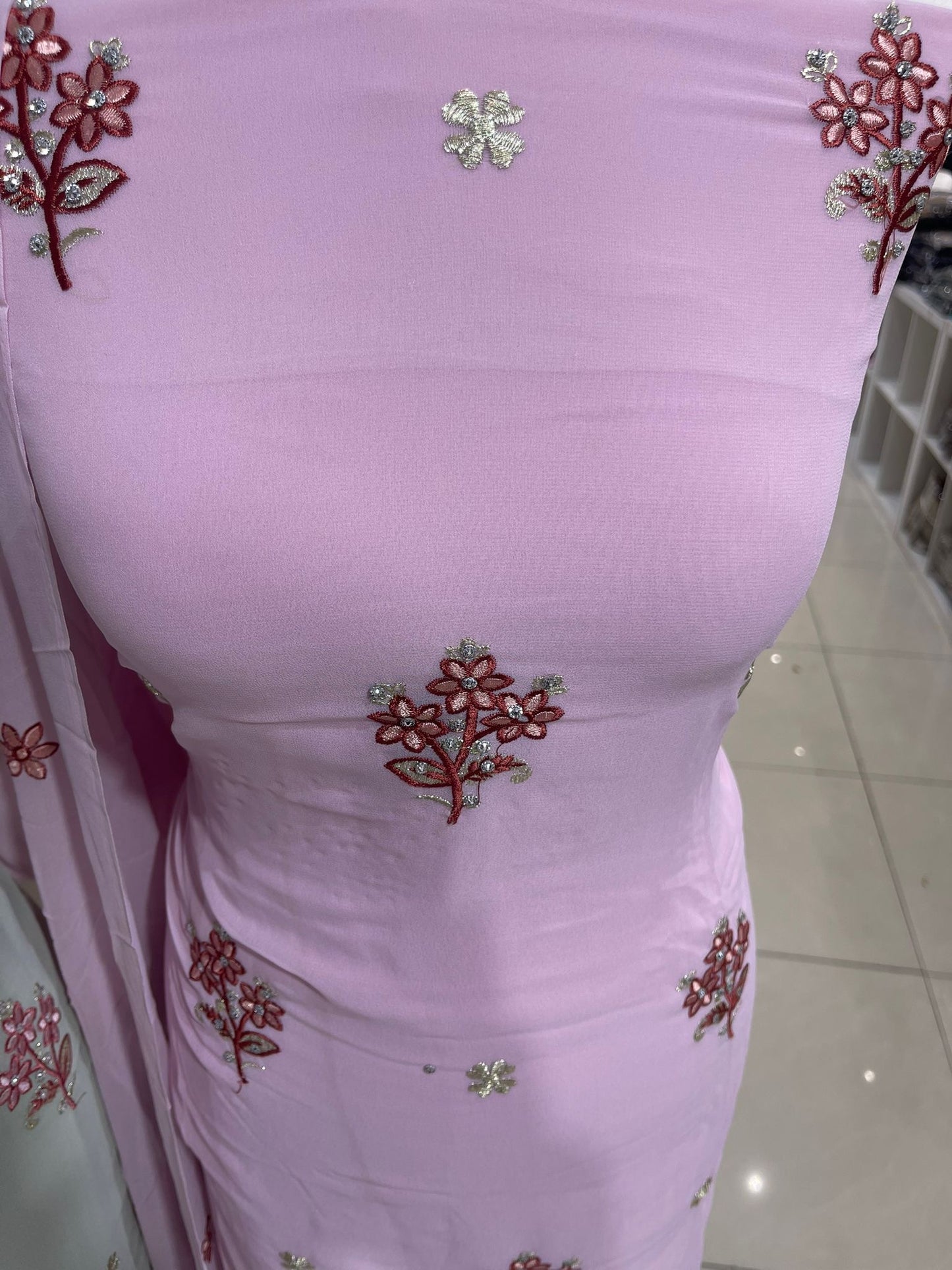 Embroidered Georgette