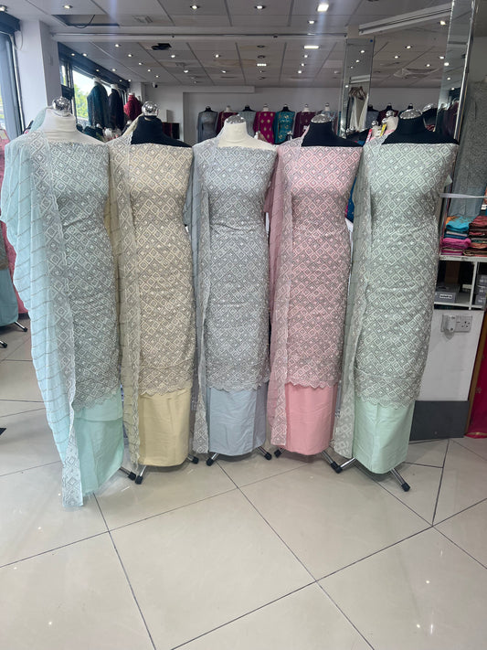 Embroidered Georgette