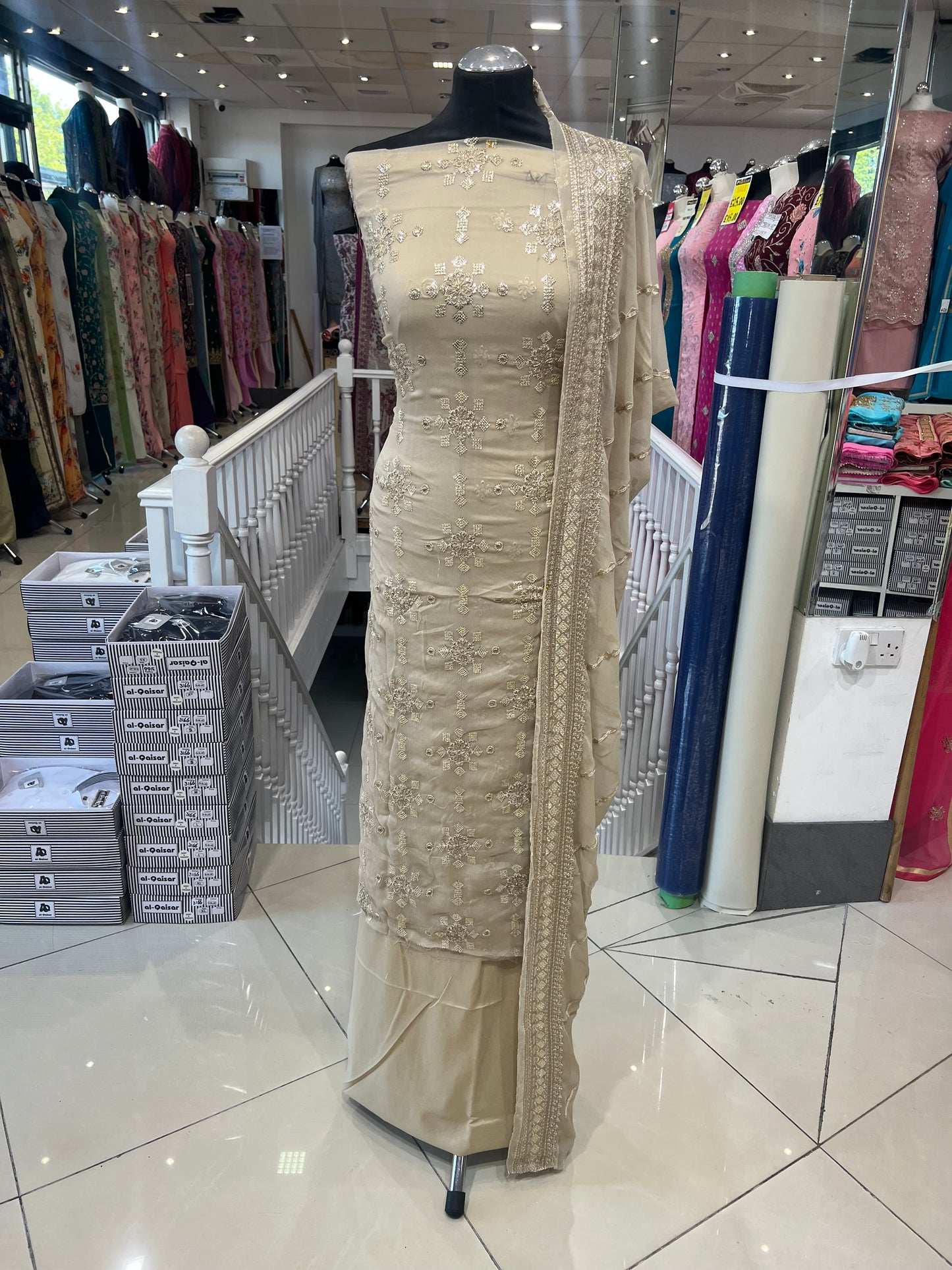 Thread Embroidered Chiffon