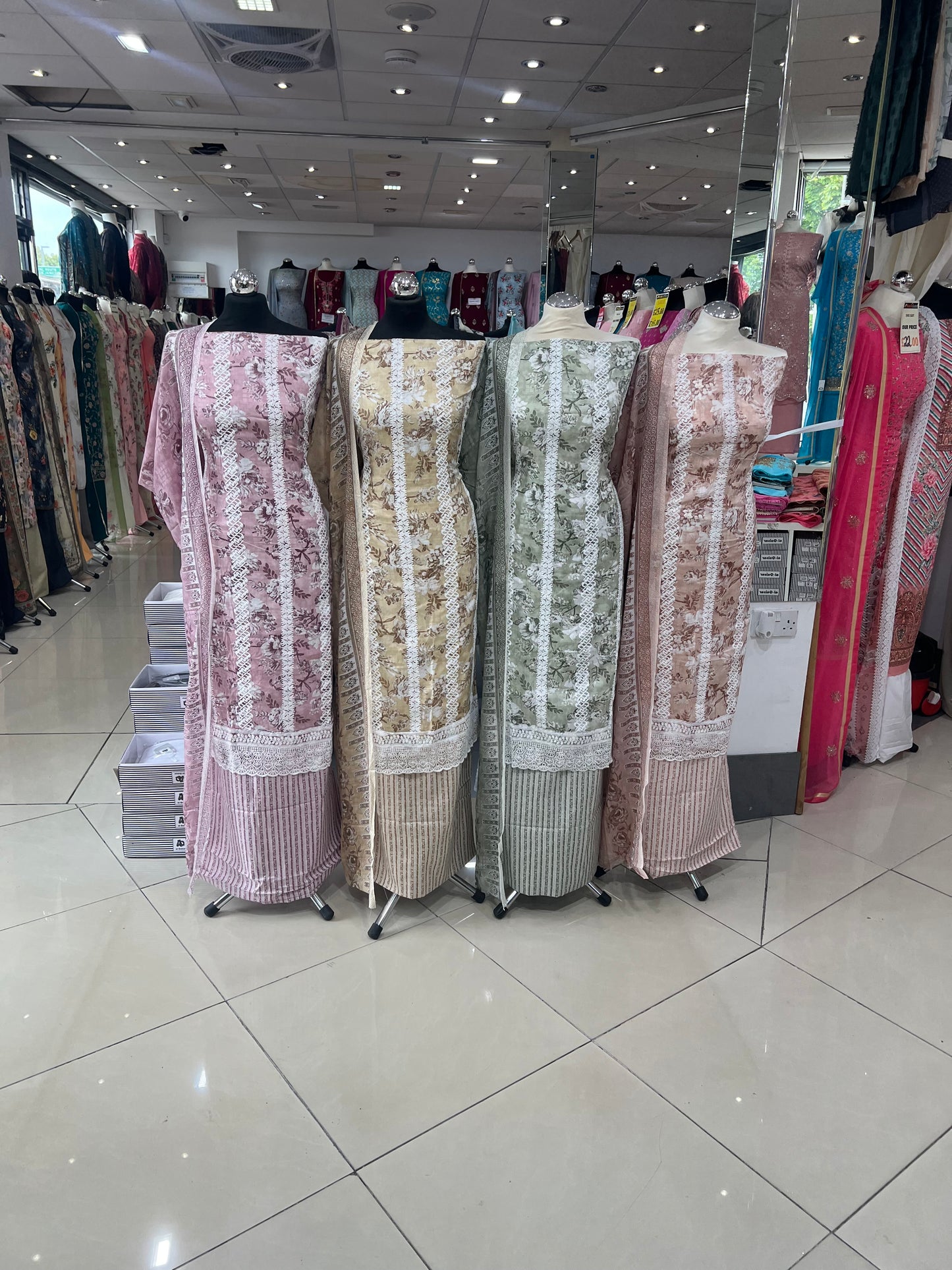 Digital Print & Embroidered Cotton