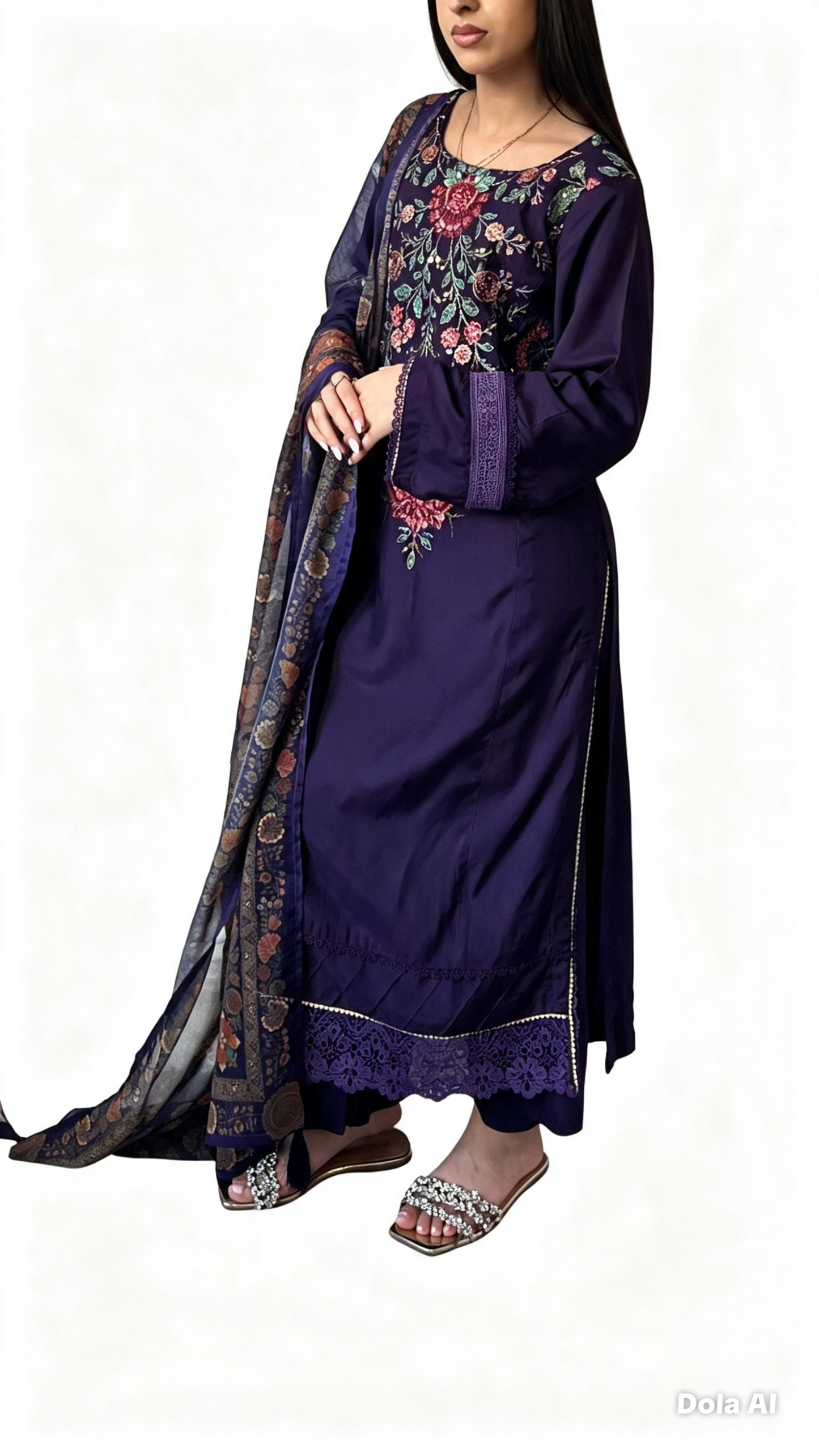 Maria B Inspired Thread Embroidered Luxury Viscose Suit