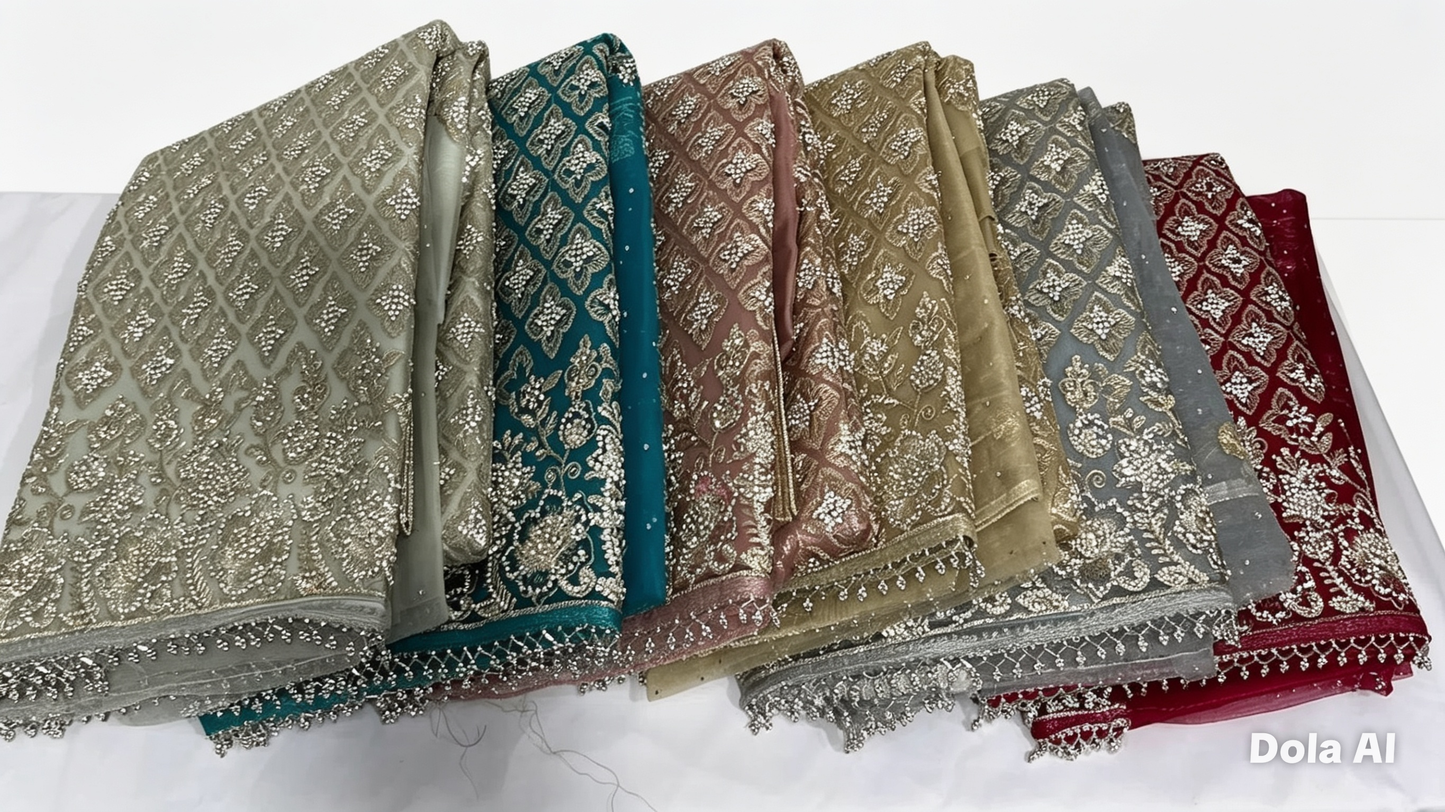 Fancy Embroidered Net