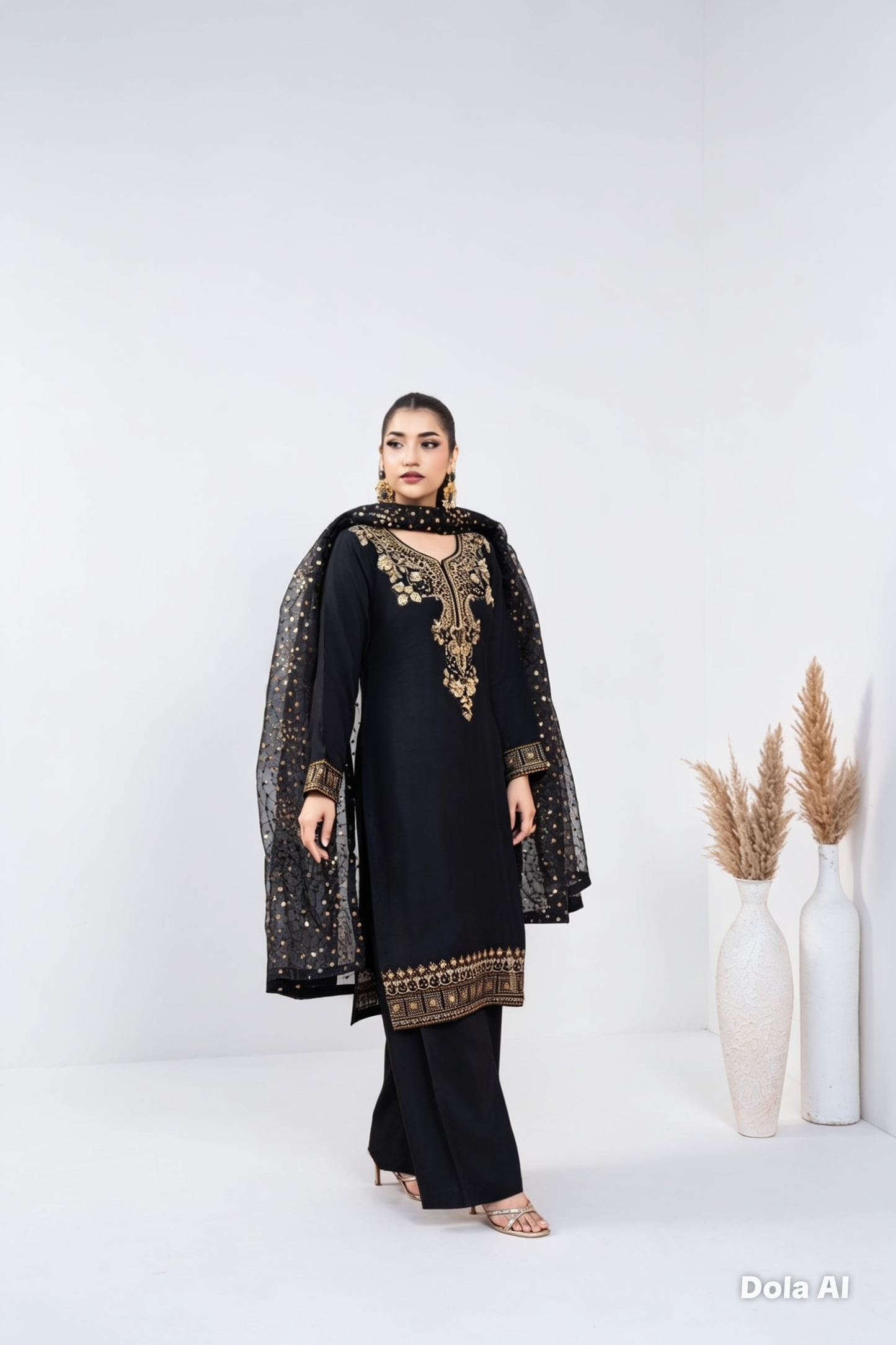 luxurious viscose suit inspired by the renowned Shantly by Barooque collection