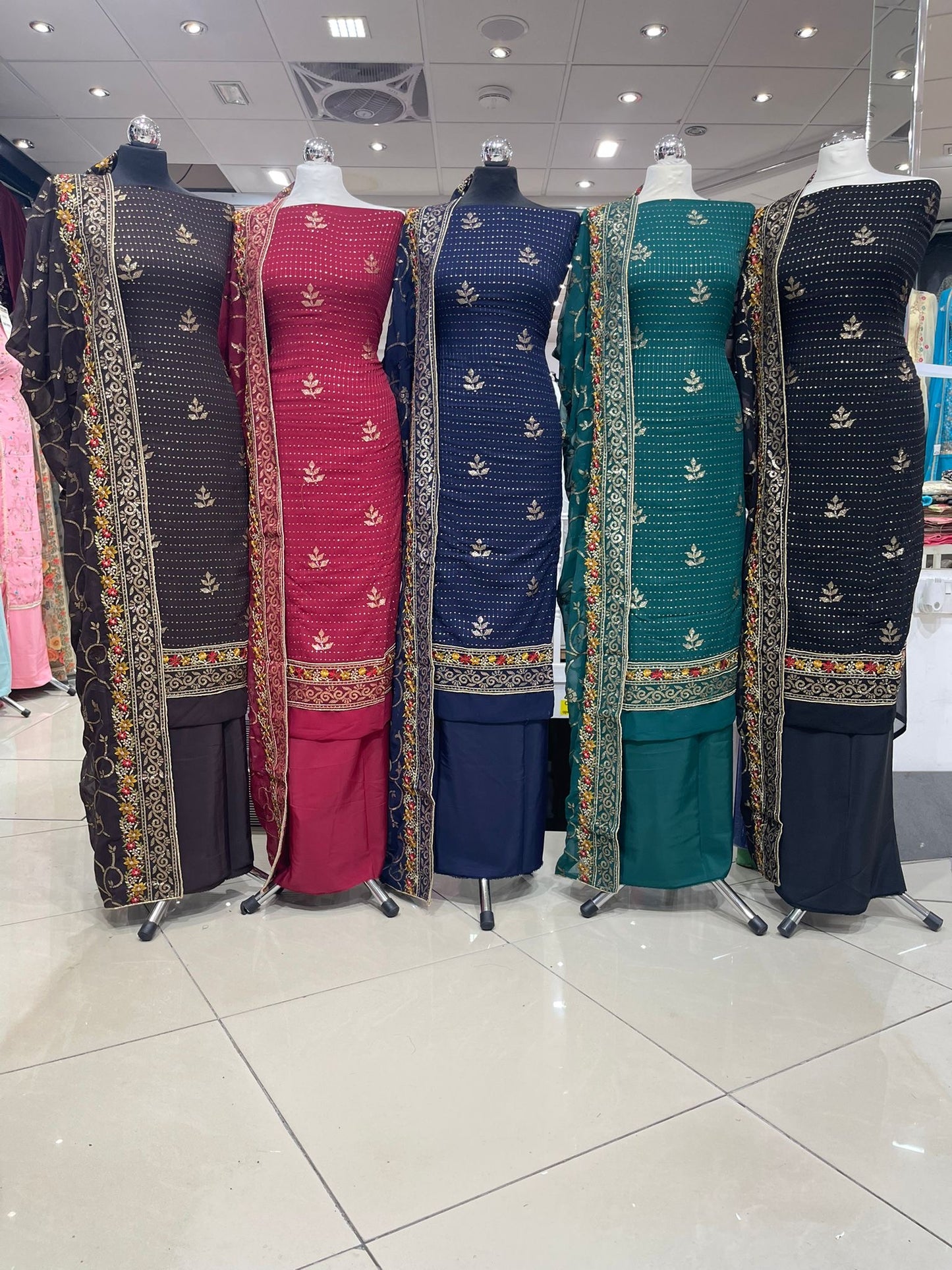 Embroidered Georgette