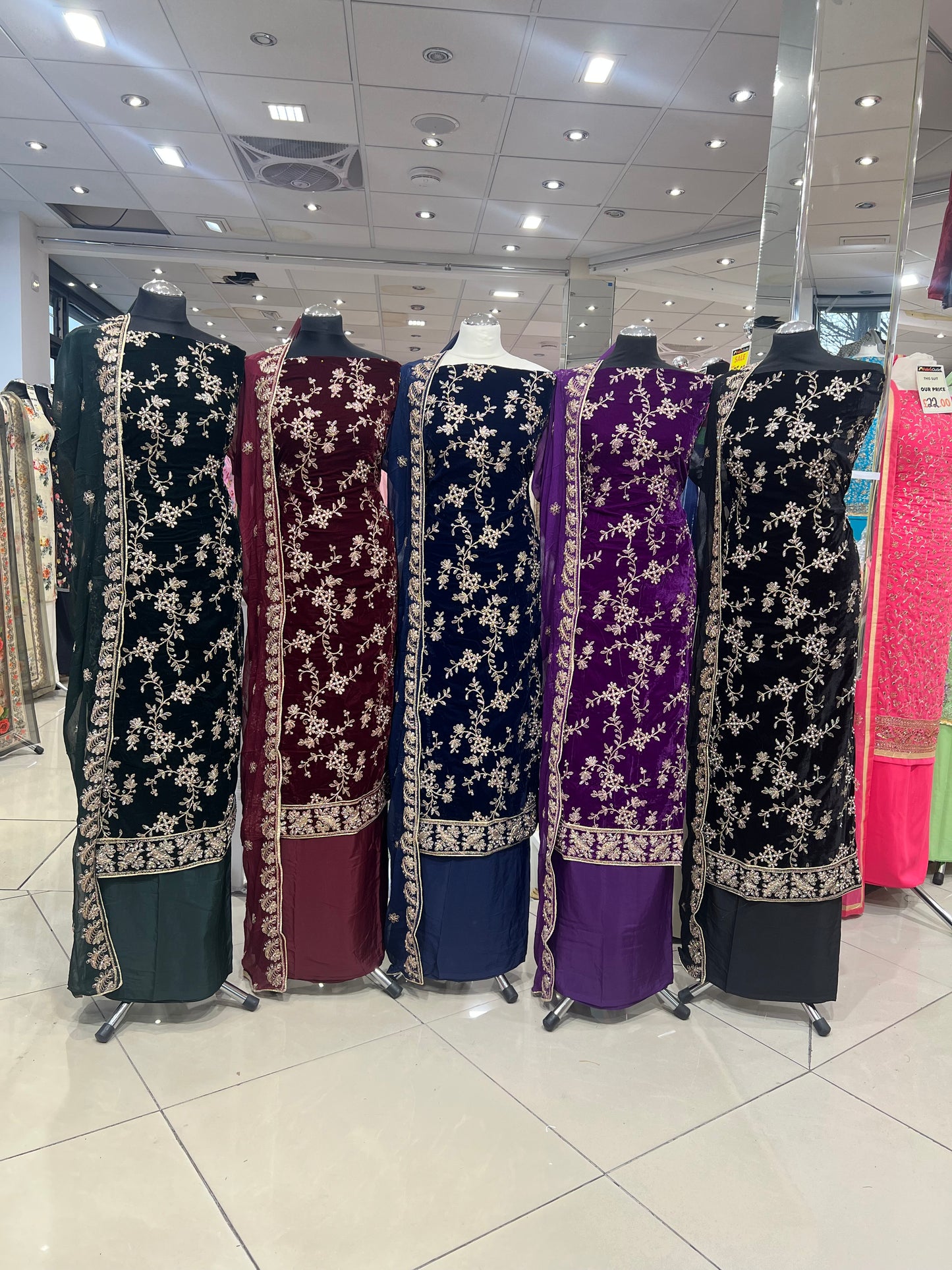 Premium Embroidered Velvet