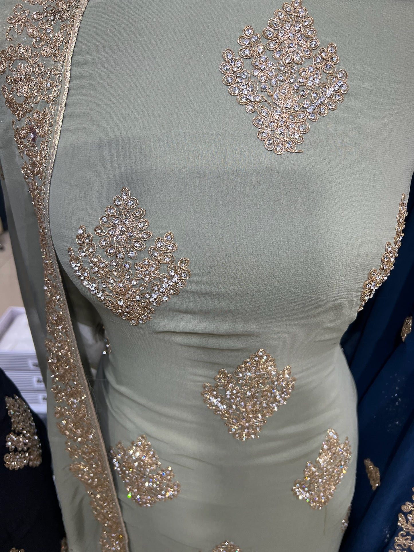Fancy Embellished Georgette