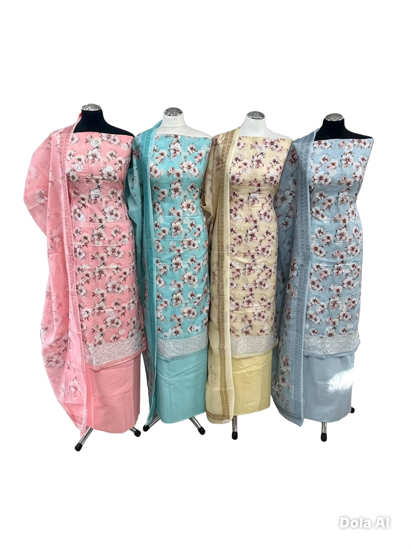 Exquisite Lawn Cotton Embroidered Floral Print