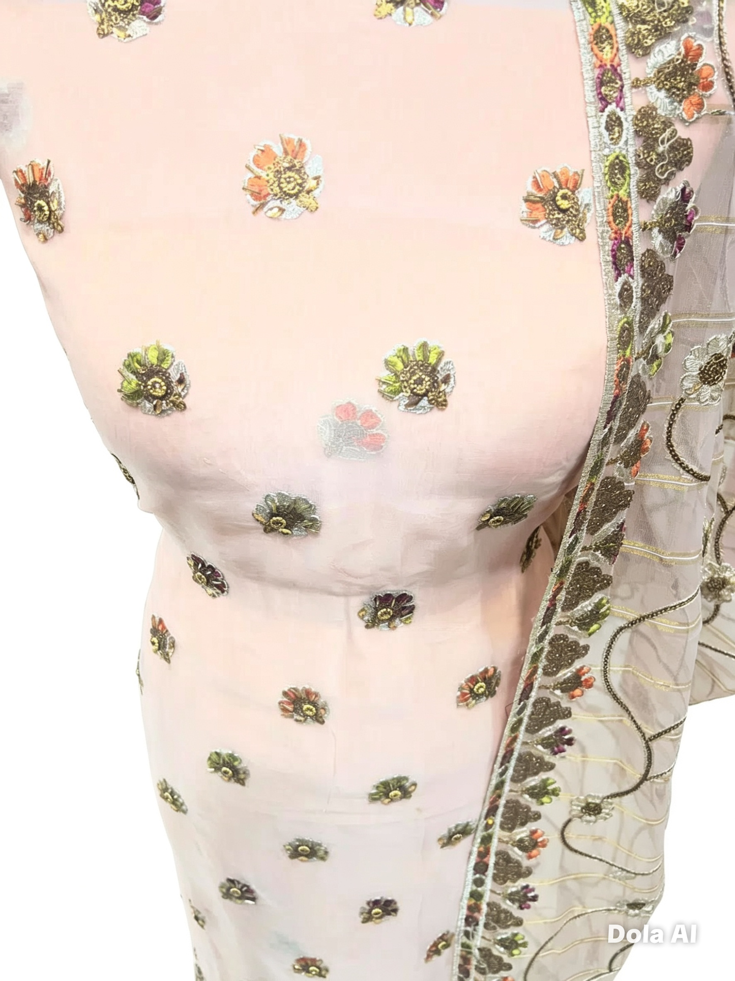Fancy Embellished Chiffon & Organza