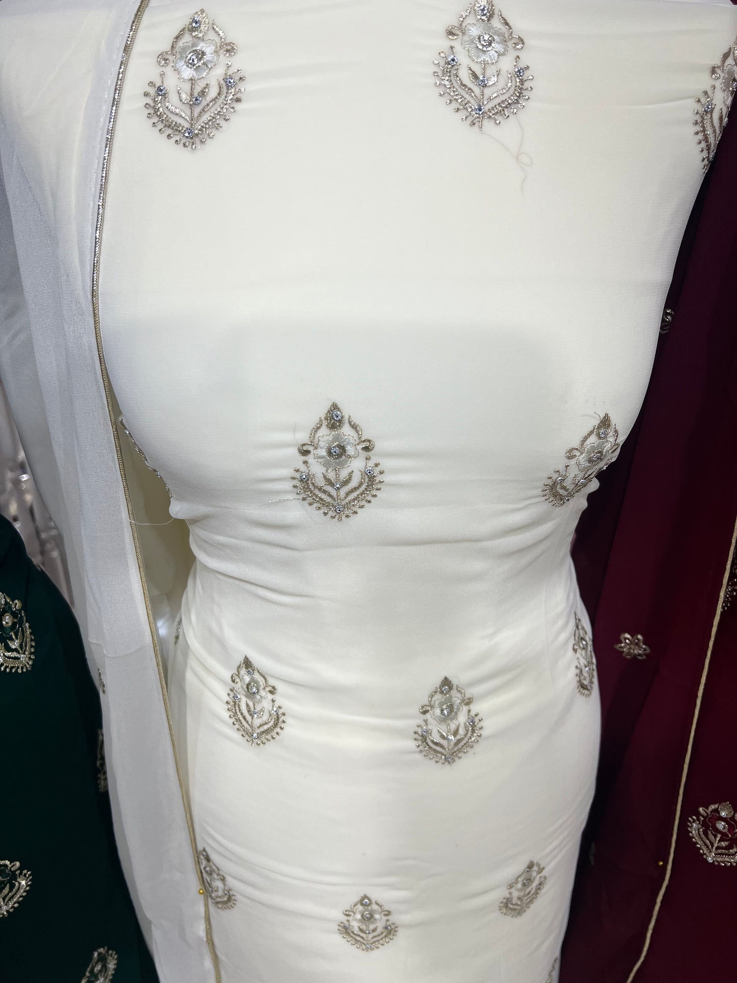 Embroidered Georgette