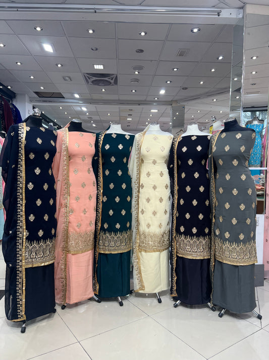 Embroidered Georgette