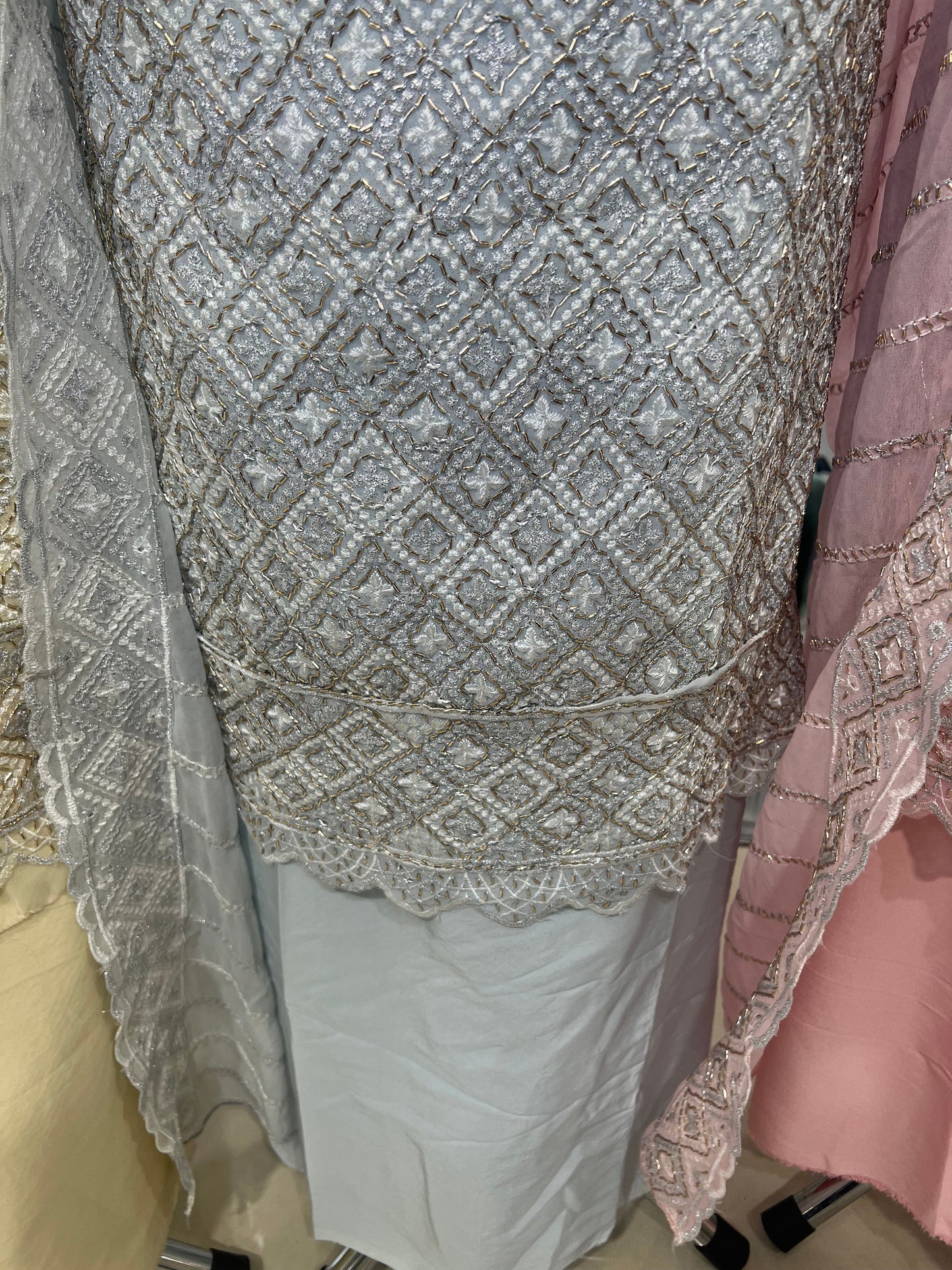 Embroidered Georgette — Thread Embroidery & Embroidered Dupatta