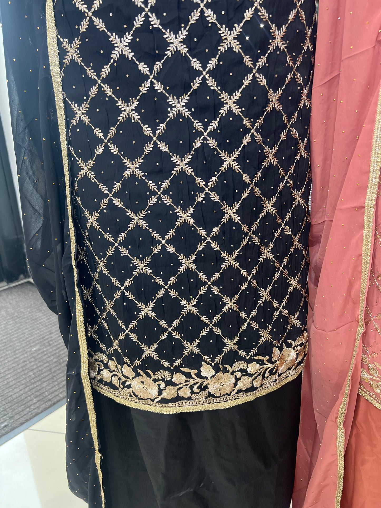 Embroidered Georgette Suit