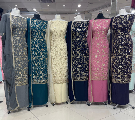 Embroidered Georgette