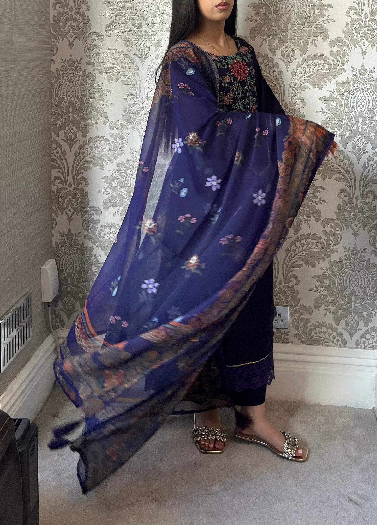 Maria B Inspired Thread Embroidered Luxury Viscose Suit