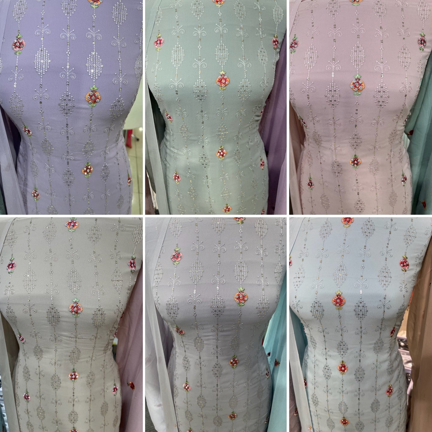 Embroidered Georgette
