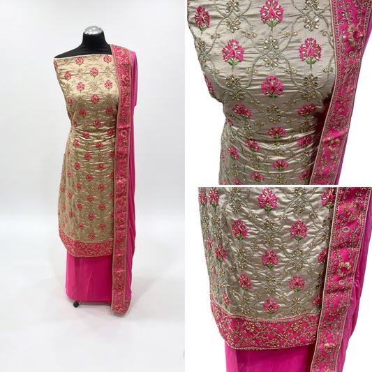 Embellished Dupion Silk