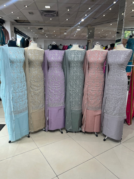 Embroidered Georgette