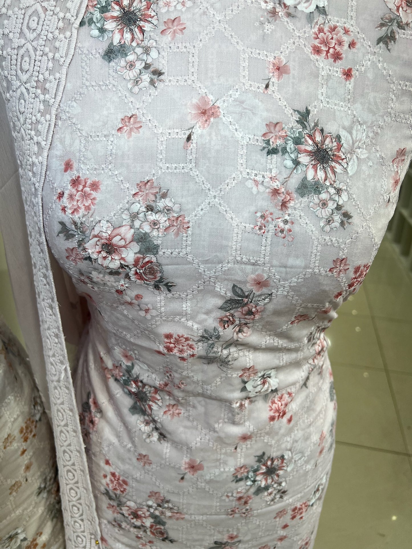 Embroidered Digital Print Cotton