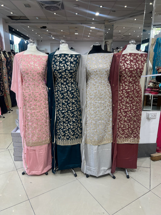 Embroidered Georgette