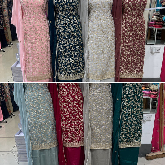 Embroidered Georgette