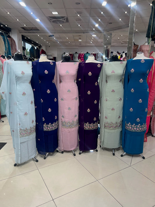 Embroidered Georgette