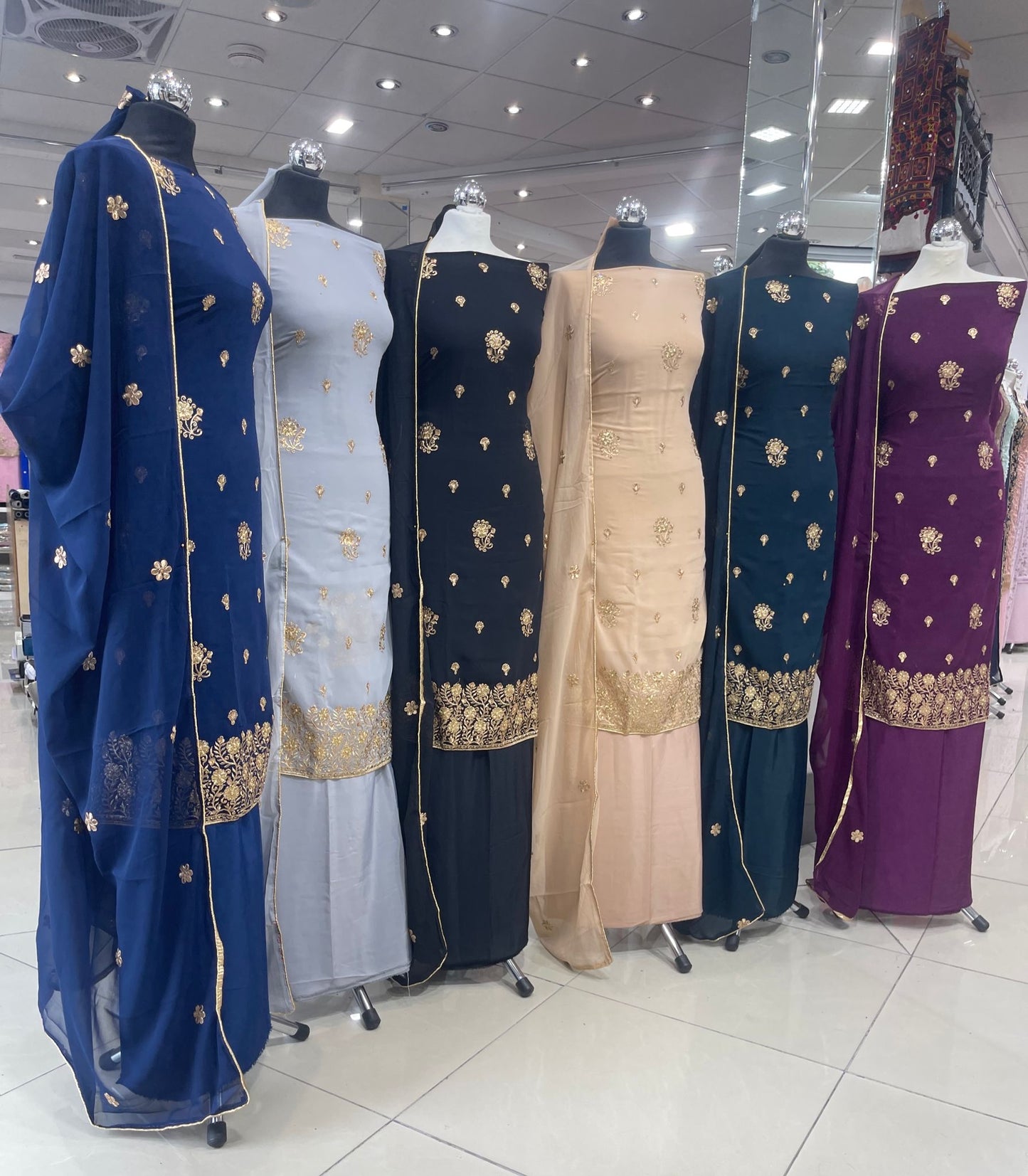 EMBROIDERED GEORGETTES