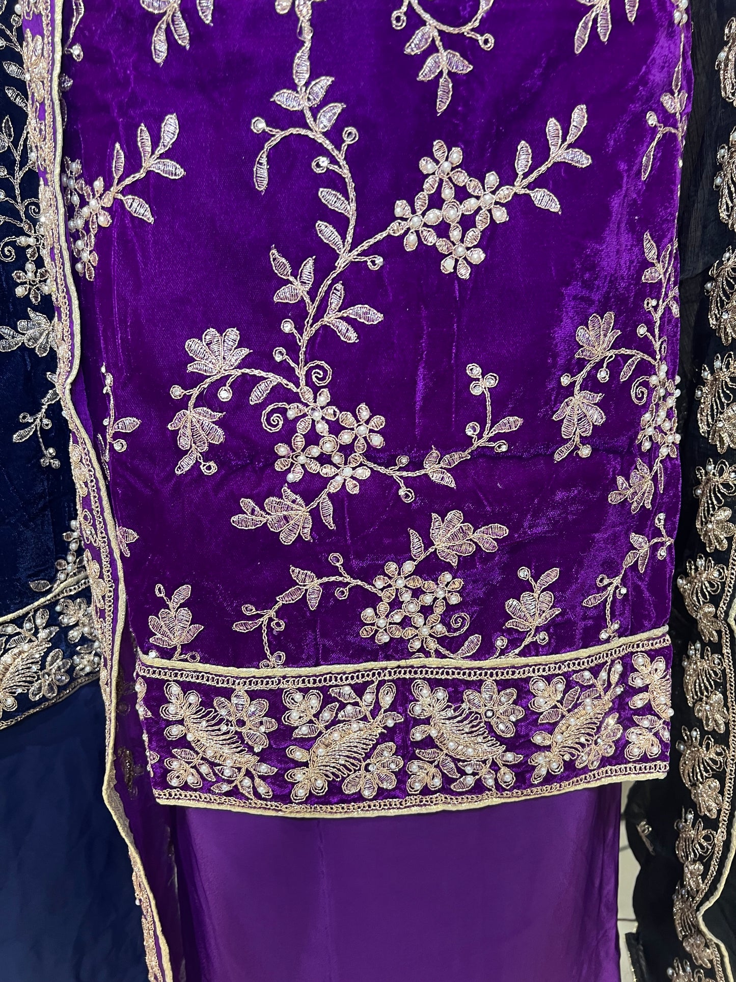 Premium Embroidered Velvet